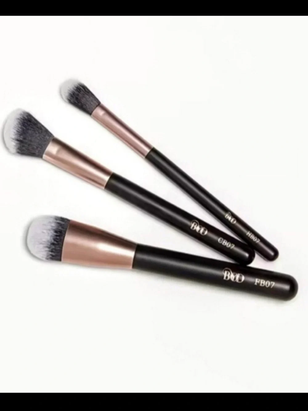 BYOD 3-Piece FACE Makeup Brush Set for Foundation blush highlighter brushes NEW!